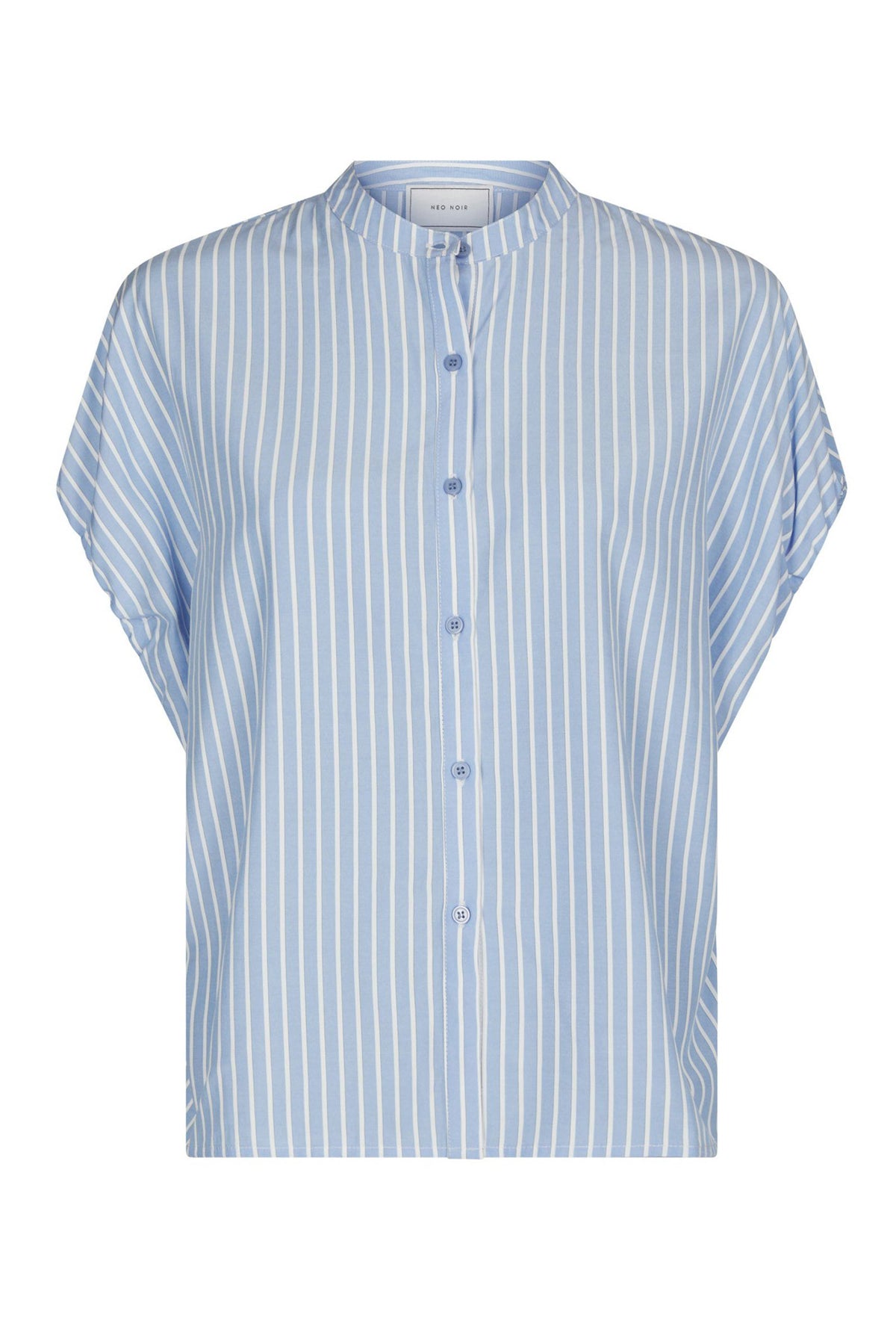Englana Stripe Blouse Light Blue - 166460