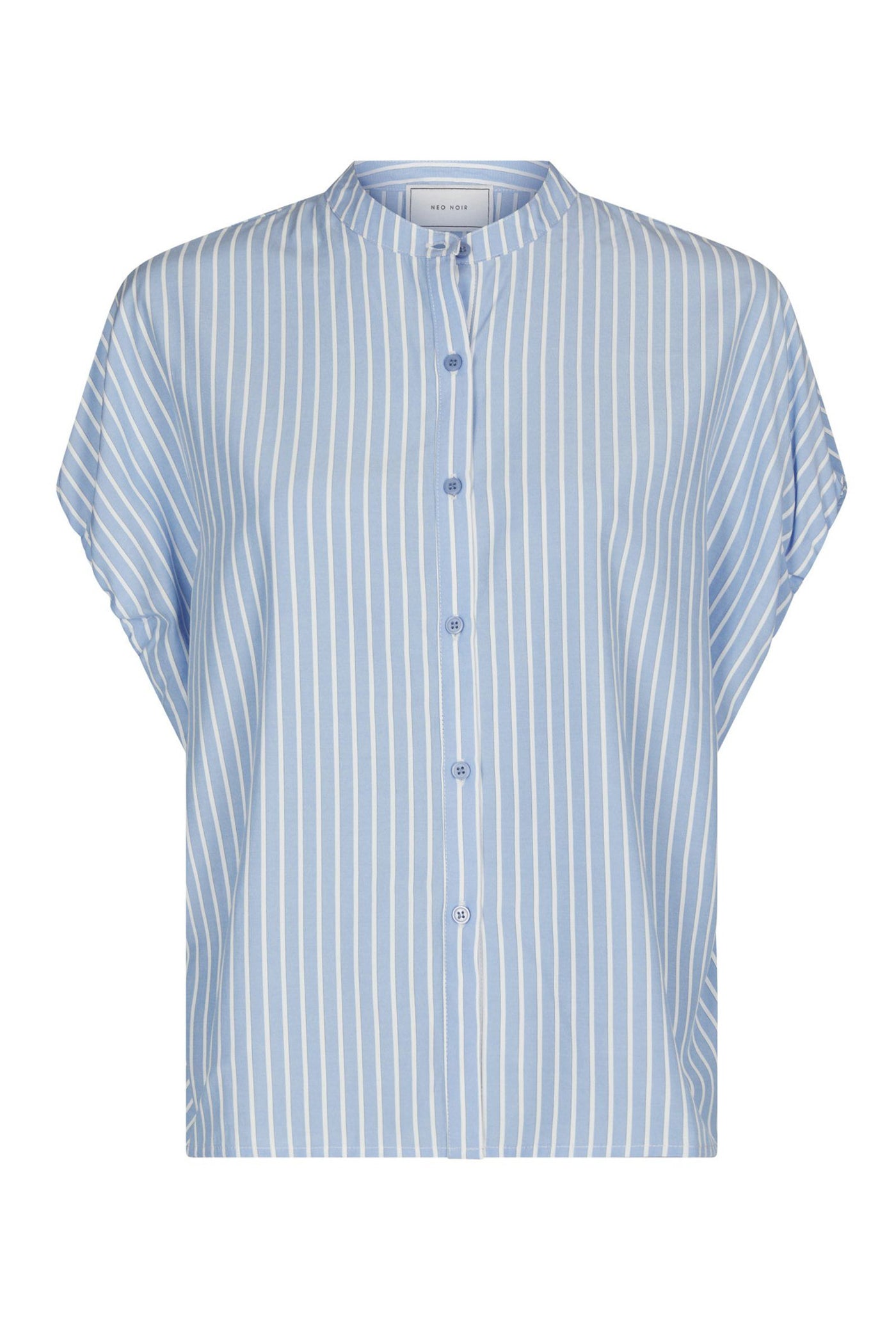 Englana Stripe Blouse Light Blue - 166460