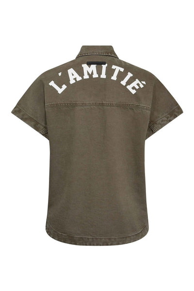 Enigma NS Logo Shirt Mud - HL10673 Thumbnail