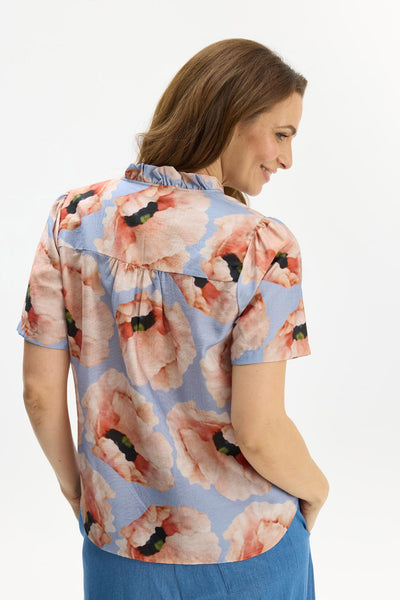 Enola blouse Blue - 17054 Thumbnail