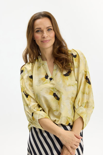 Enola blouse Butter yellow - 17053 Thumbnail