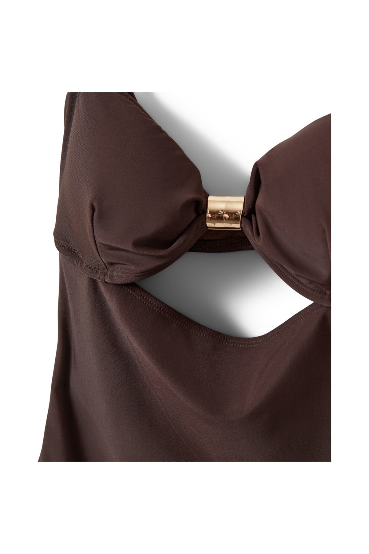 GALIASW SWIMSUIT WITH GOLDEN B 7162 Intense Brown - S262390