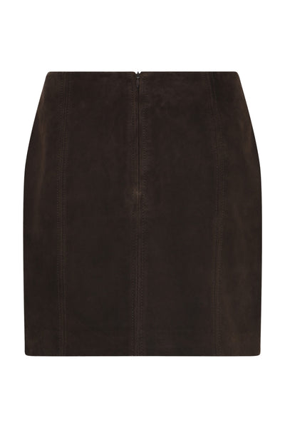 SuedaBBSianata suede skirt Dark brown - BBW5100 Thumbnail