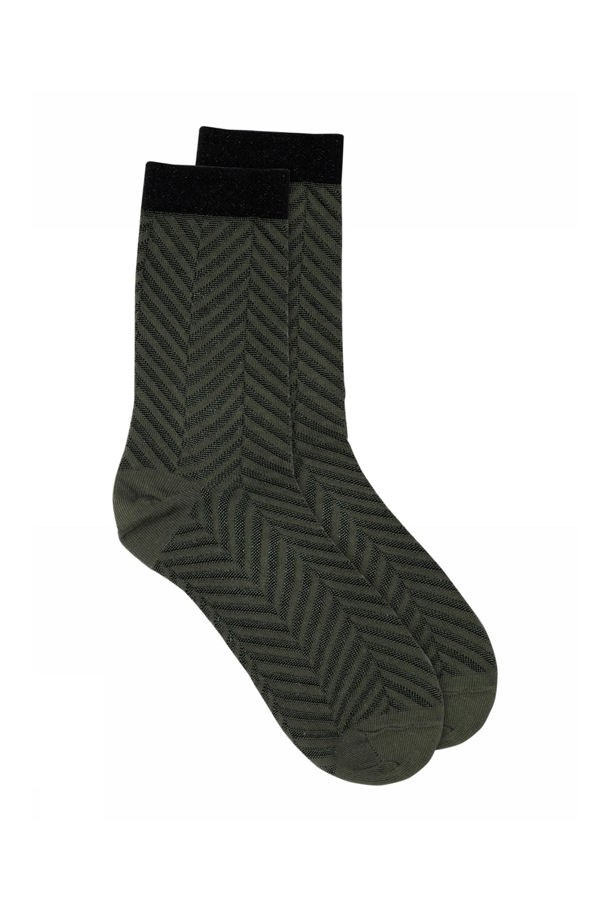 Kaila, socks 3218-Army Green - 62903/4051