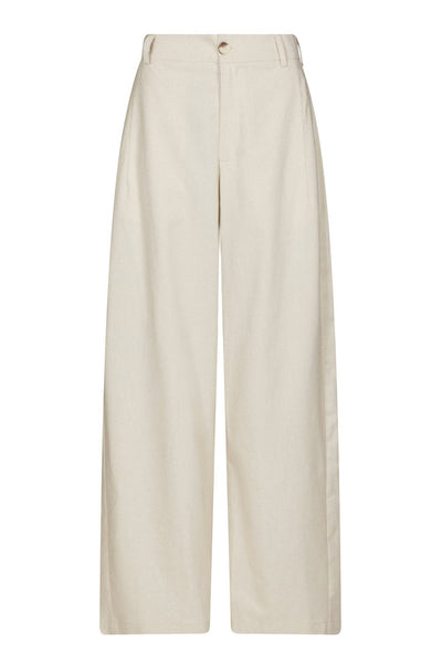 Essiall Linen Pants Creme - 169044 Thumbnail