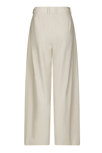 Essiall Linen Pants Creme - 169044 Thumbnail