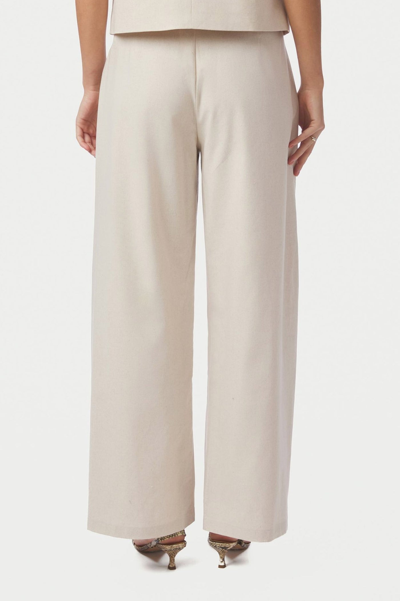 Essiall Linen Pants Creme - 169044