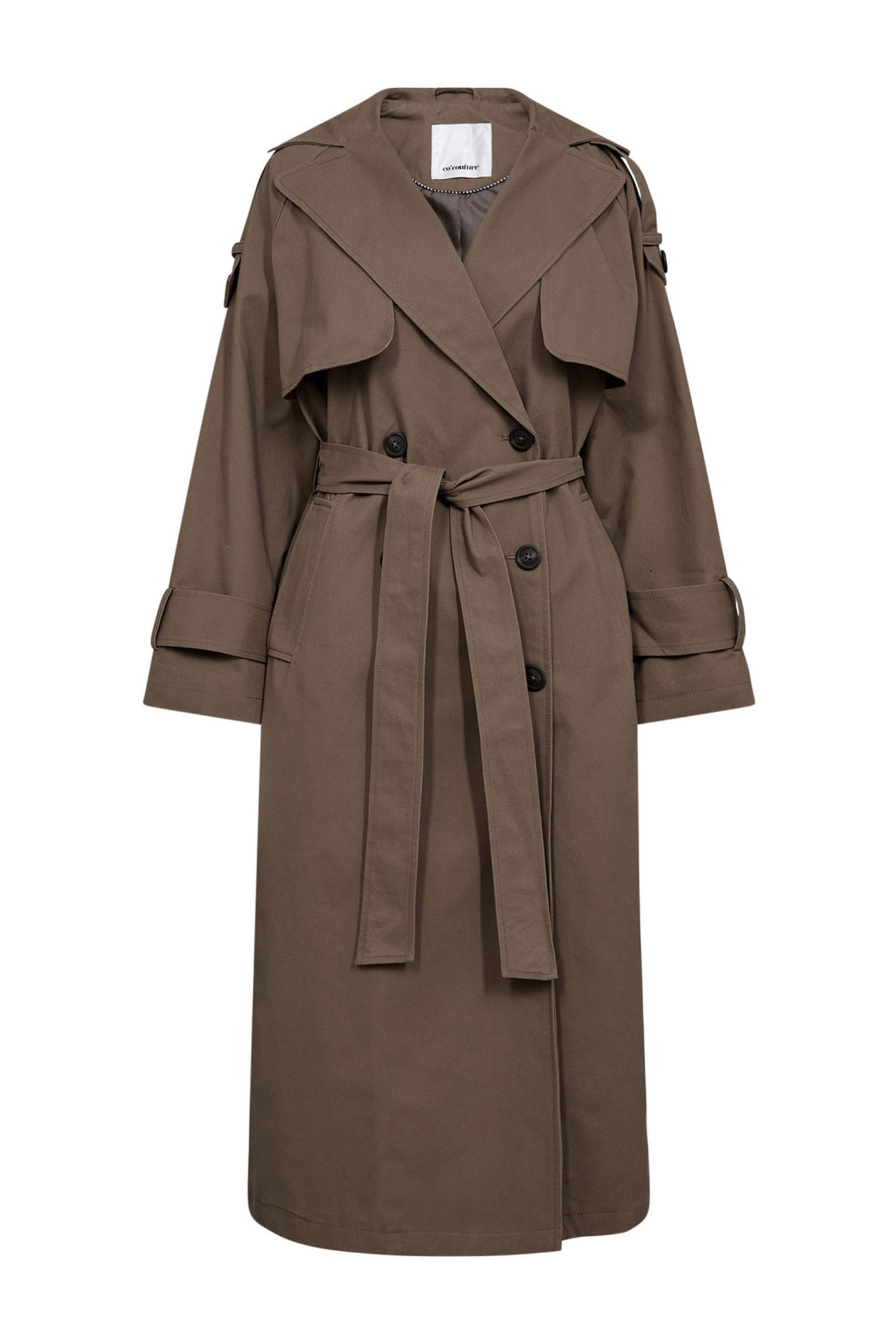 EthanCC Trench Coat 154-Walnut - 40016