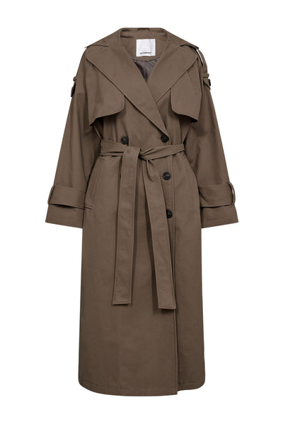 EthanCC Trench Coat 154-Walnut - 40016 Thumbnail