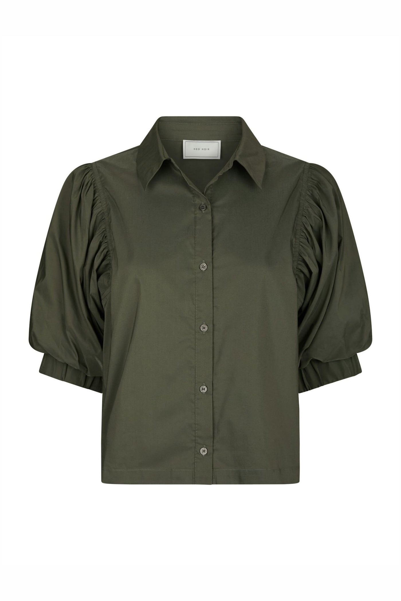 Etta Poplin Shirt ARMY - 168089