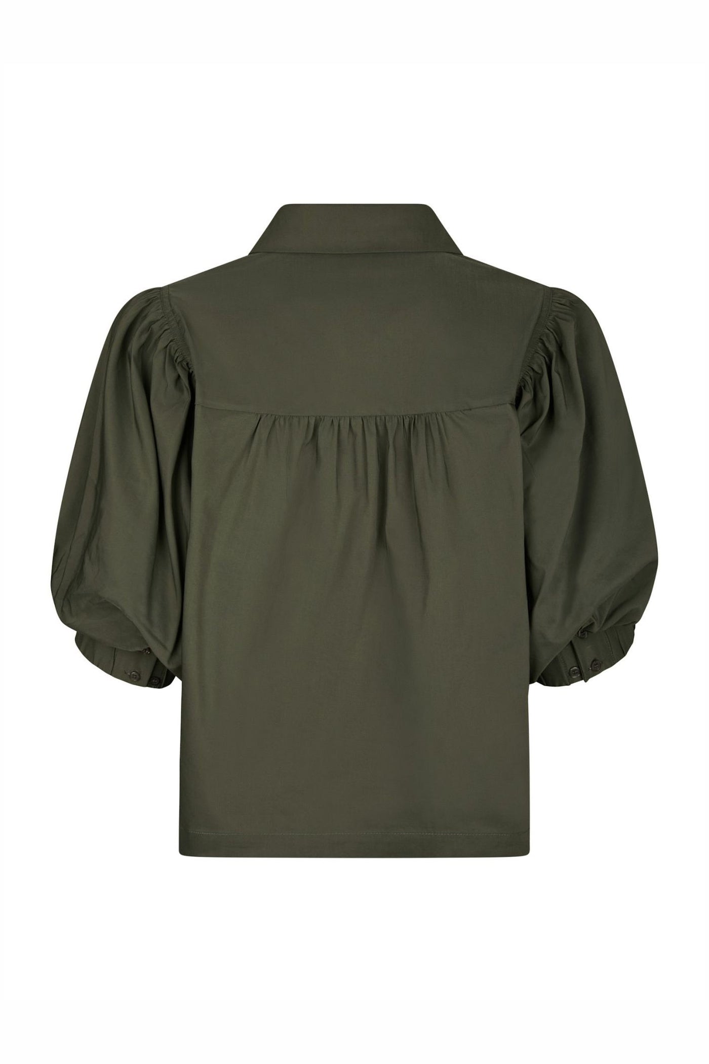 Etta Poplin Shirt ARMY - 168089