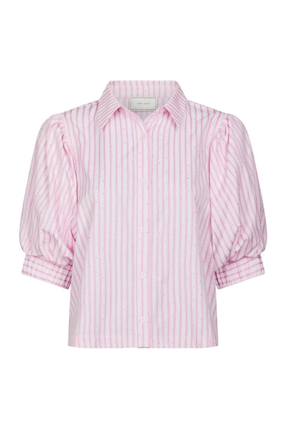 Etta Soft Stripe Stone Shirt LIGHT PINK - 166416 Thumbnail