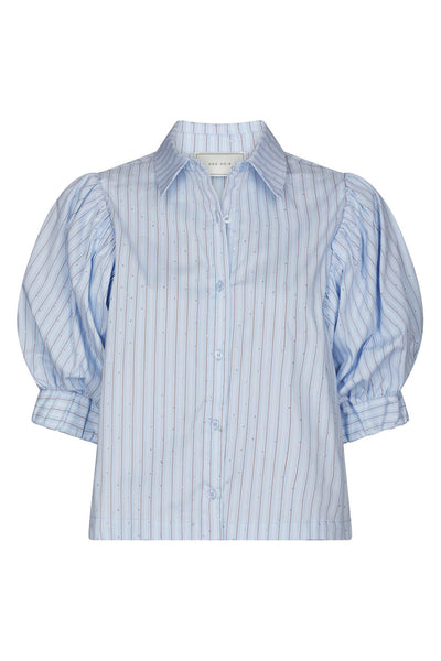 Etta Stripe Stone Shirt Light Blue - 168625 Thumbnail