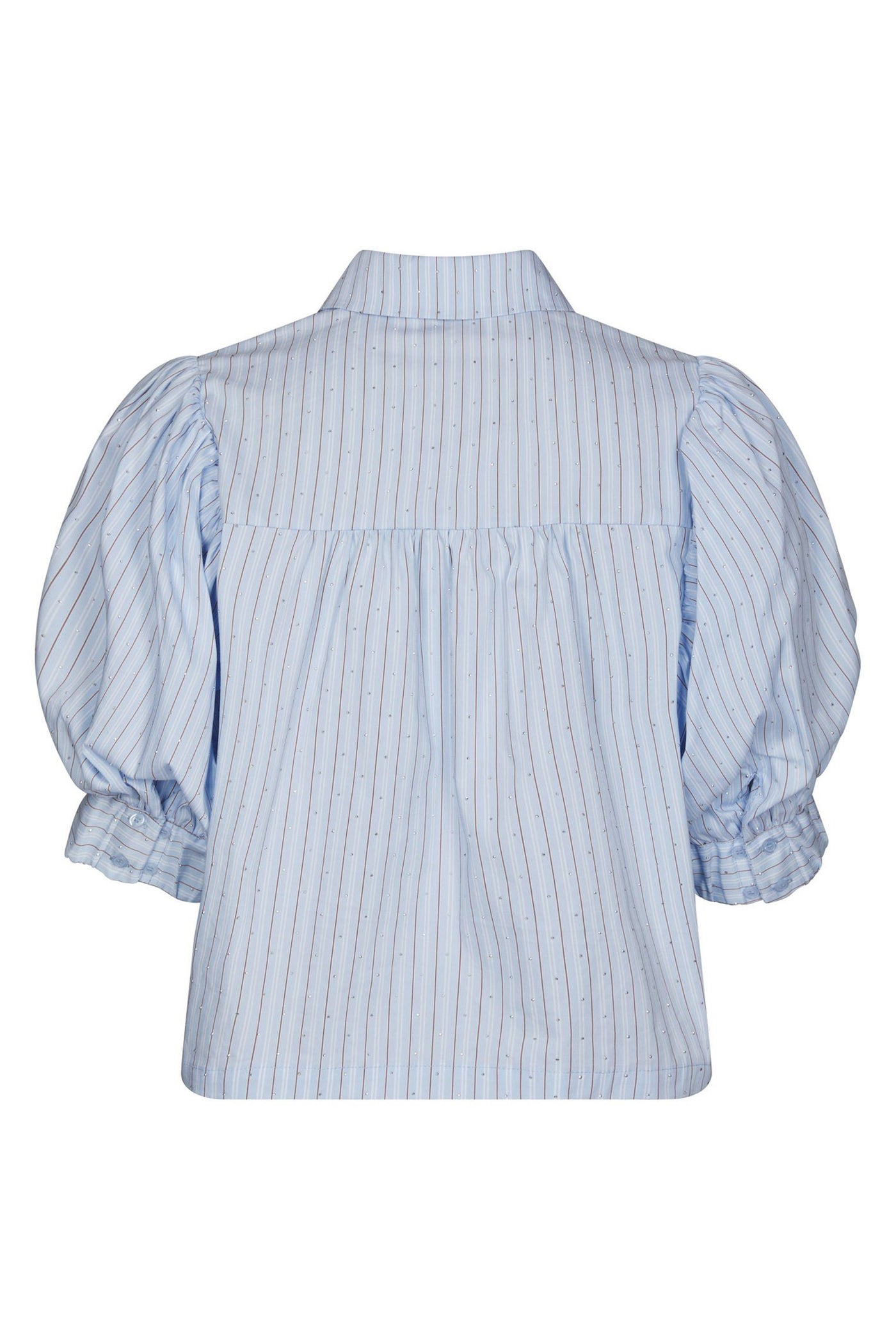 Etta Stripe Stone Shirt Light Blue - 168625