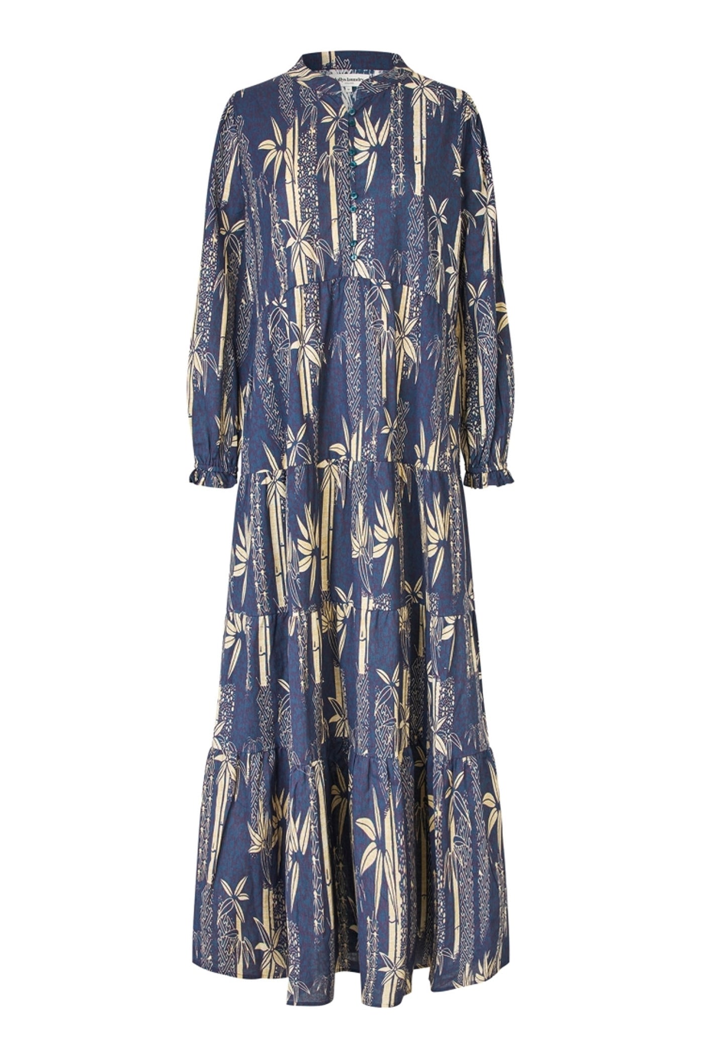 EvelynLL Maxi Dress LS 23 Dark Blue - 25440-3010
