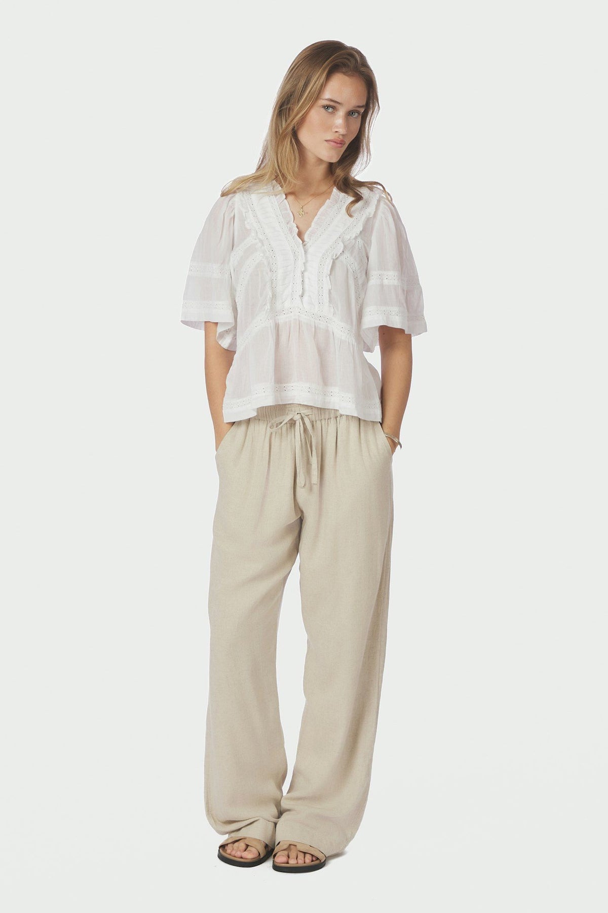Evienne S Voile Top White - 161856
