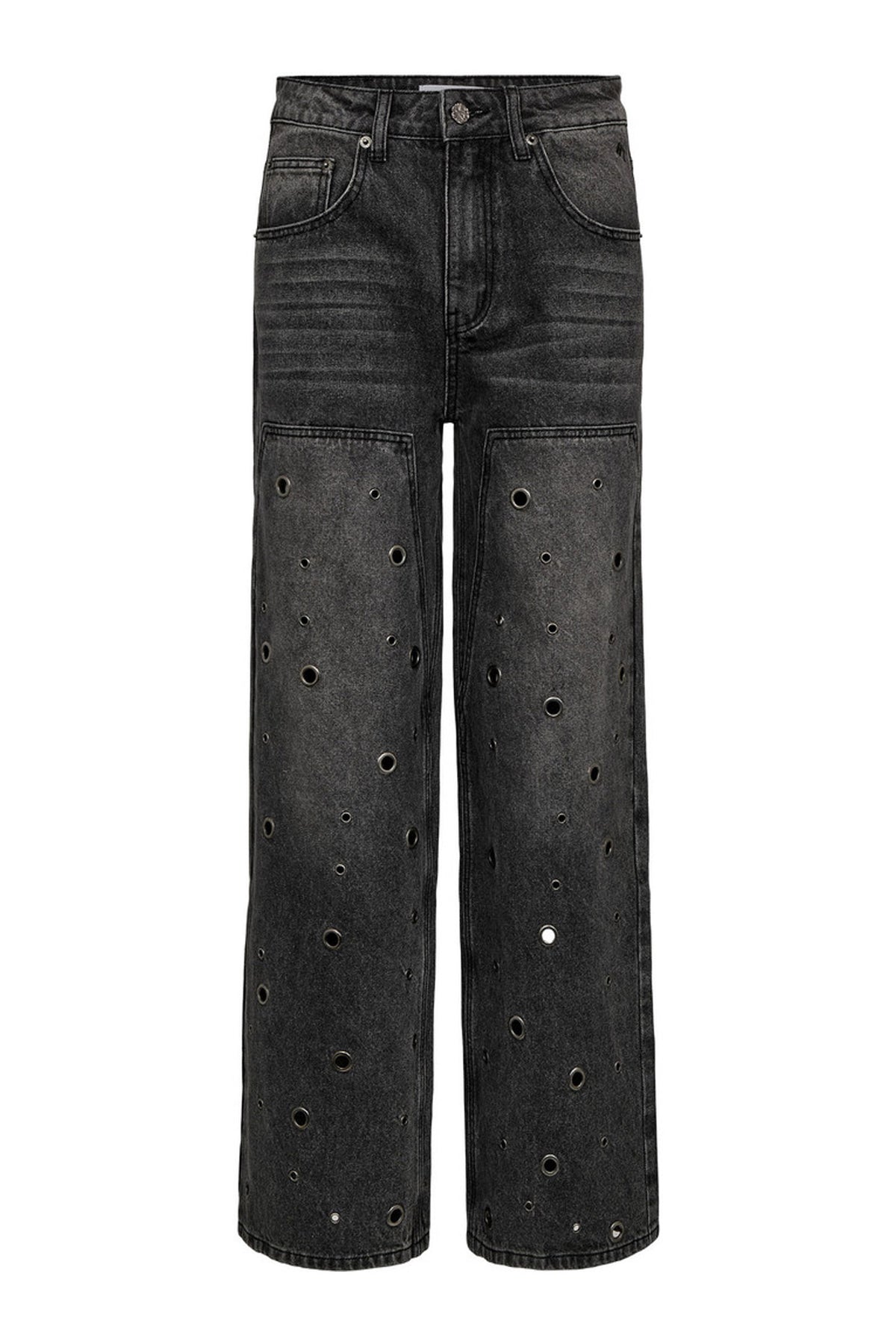 Eyelet Patch Tall Jeans STONE - HL10423