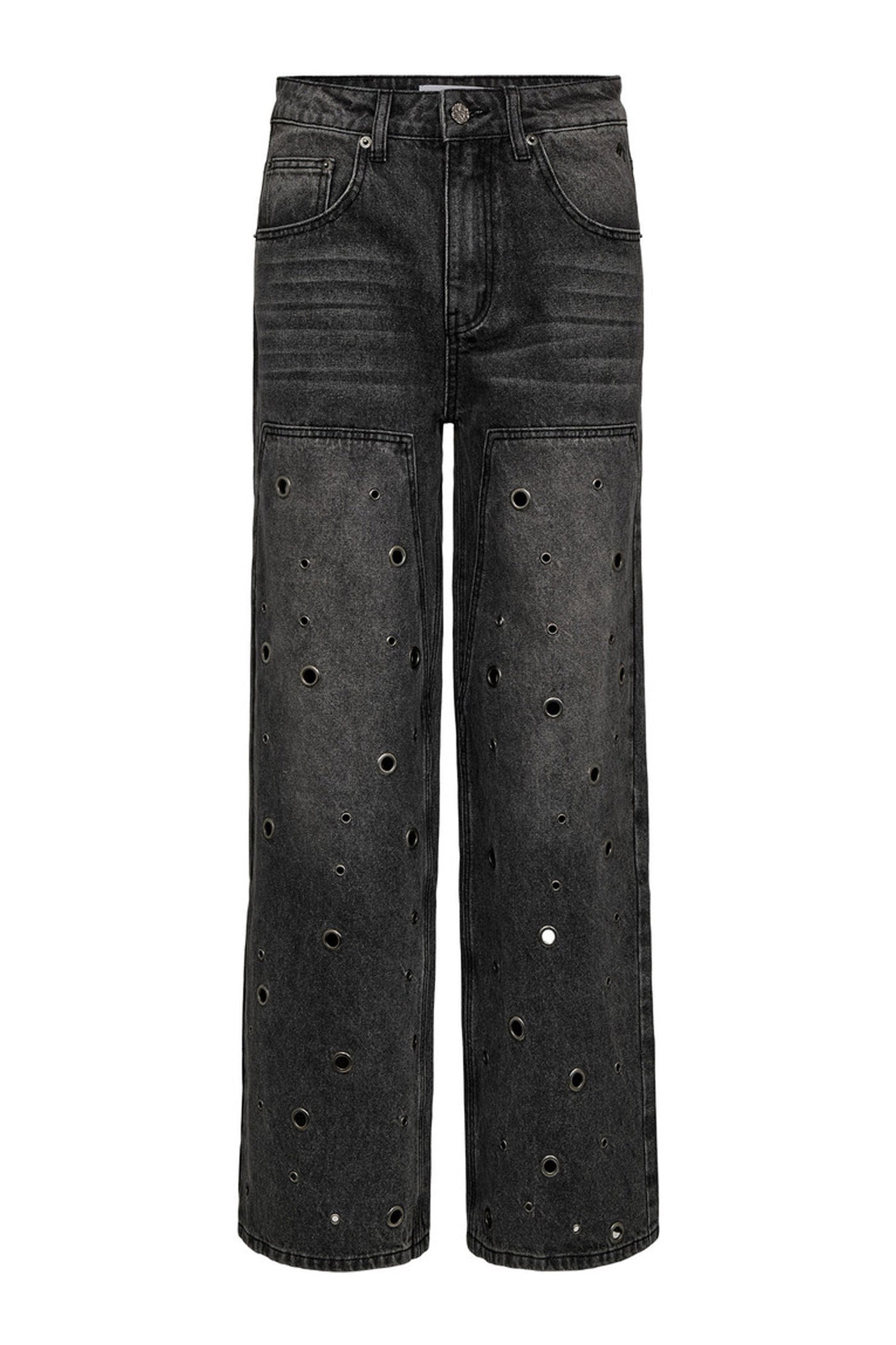 Eyelet Patch Tall Jeans STONE - HL10423