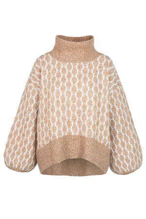 FAM New Pattern 6513 Light Brown Melange - 2610120659