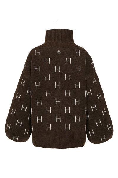 FAM Short Sweater 6002 Dark Earth - 2540120803 Thumbnail