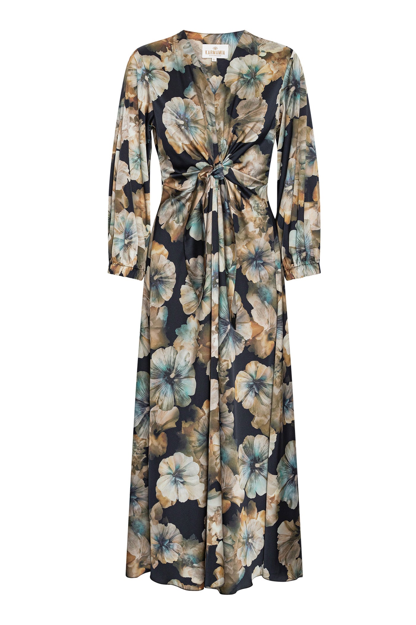 FAYE THREE QUARTER KJOLE maxi floral - FAYE THREE QUARTER