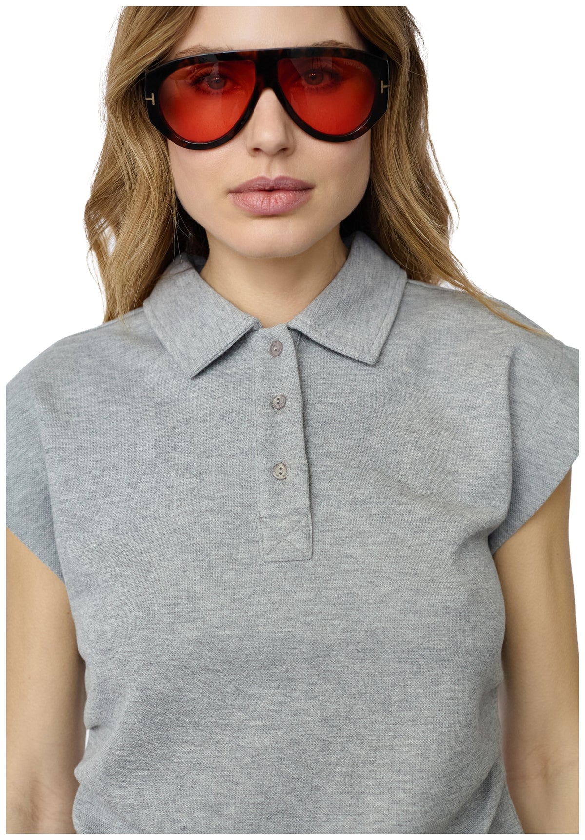 SidaCC Polo Top 57-Grey Melan - 43027