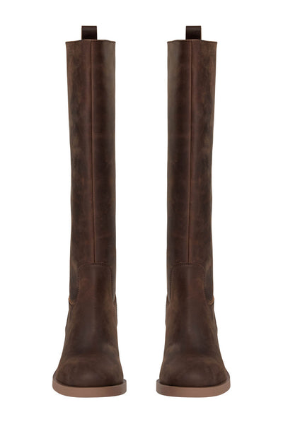 FILLIASW KNEE HIGH BOOT 7017 Dark brown - T496 Thumbnail