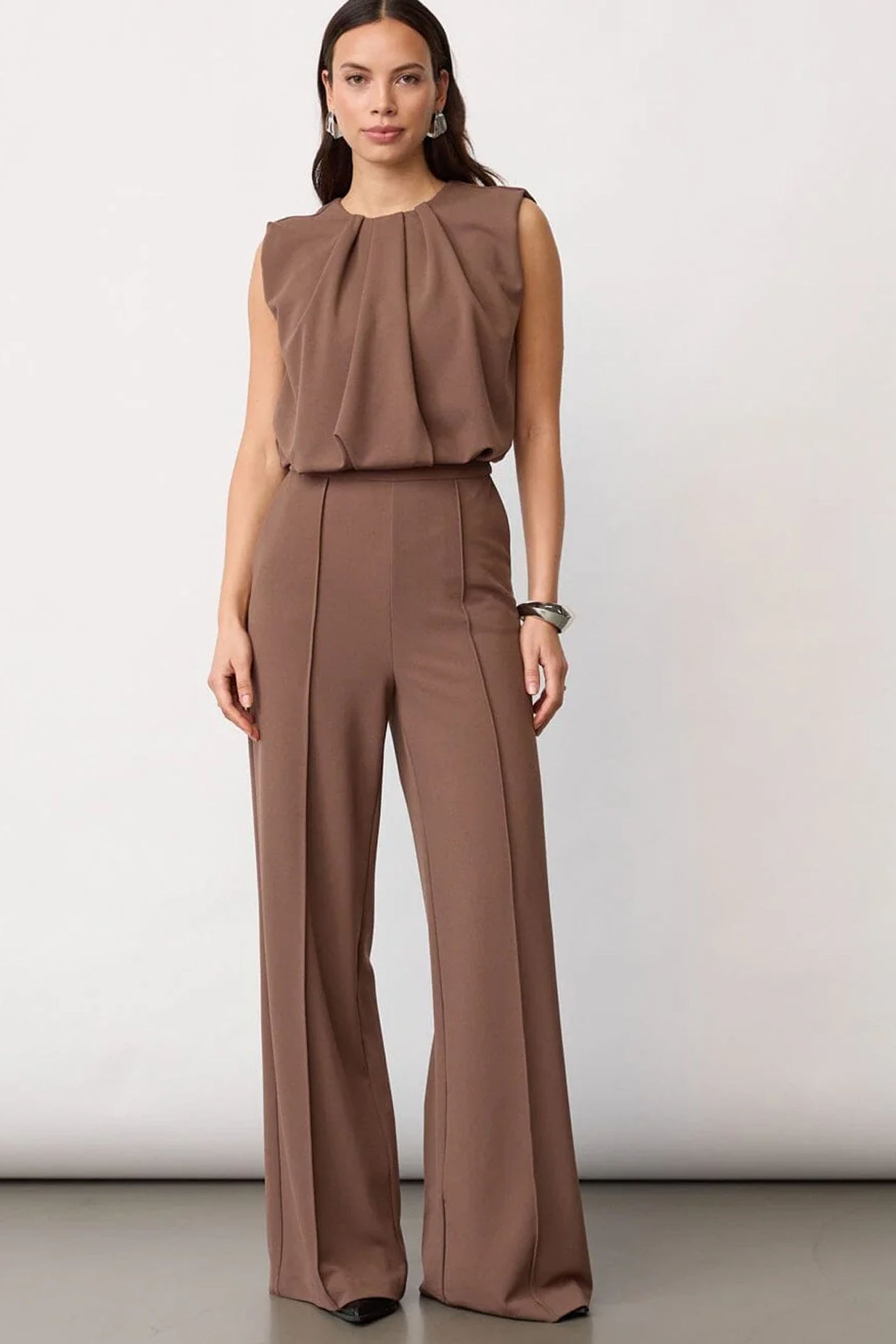 FalconCC Pleat LL Suit 154-Walnut - 31656