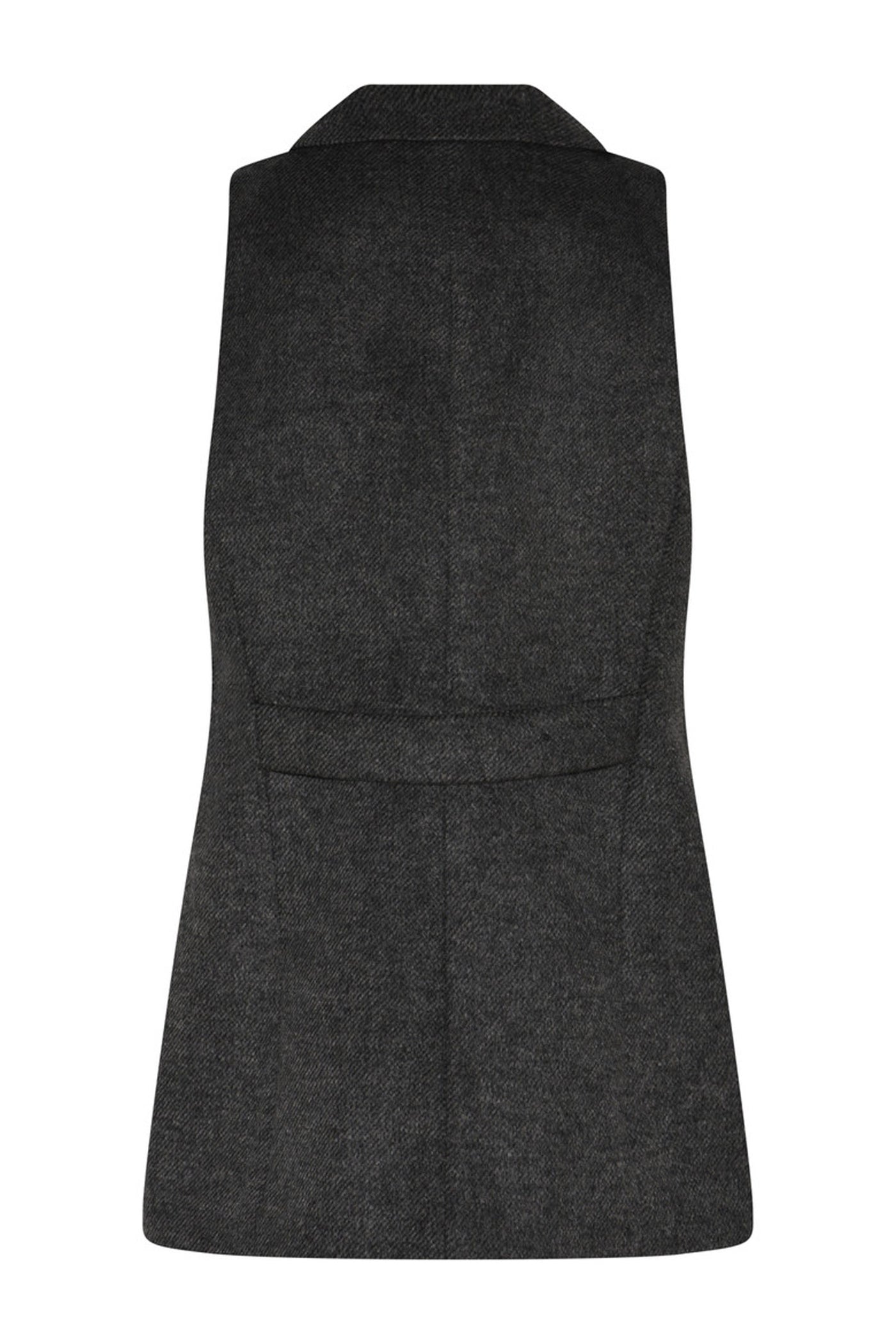 FallopiaBBLianna waistcoat Dark grey melange - BBW4697
