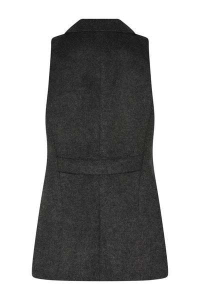 FallopiaBBLianna waistcoat Dark grey melange - BBW4697 Thumbnail