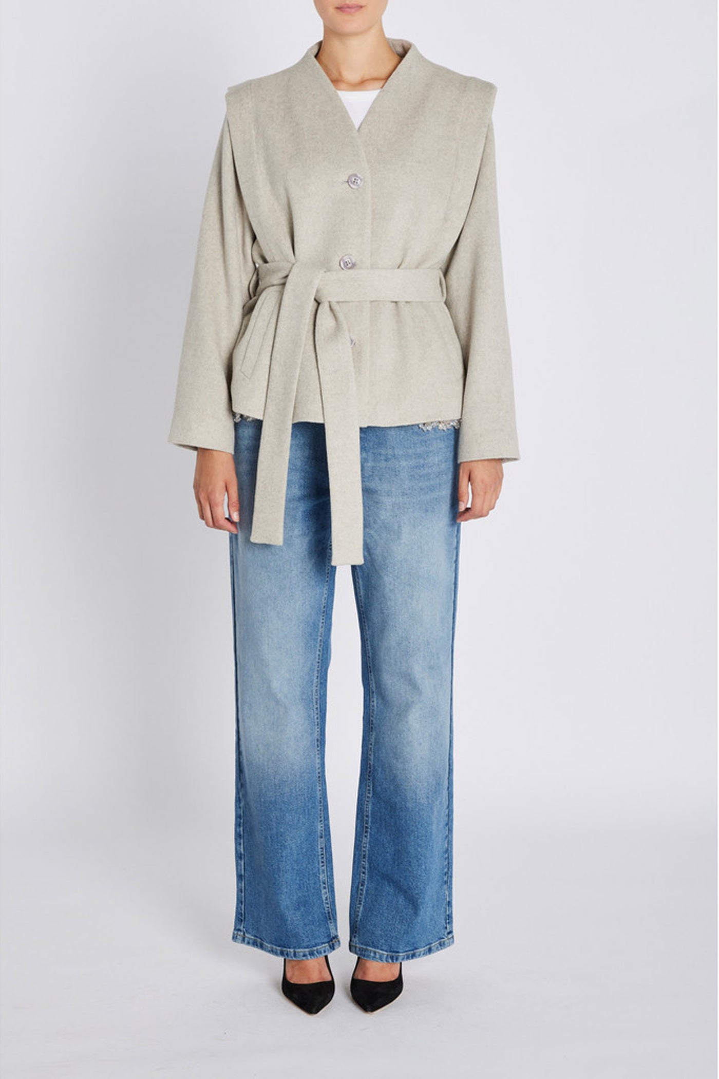 FallopiaBBSisela jacket BEIGE MELANGE - BBW4659