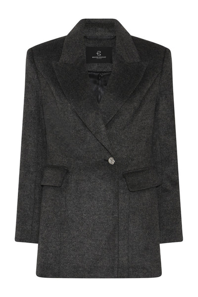 FallopiaBBWillia jacket Dark grey melange - BBW4660 Thumbnail