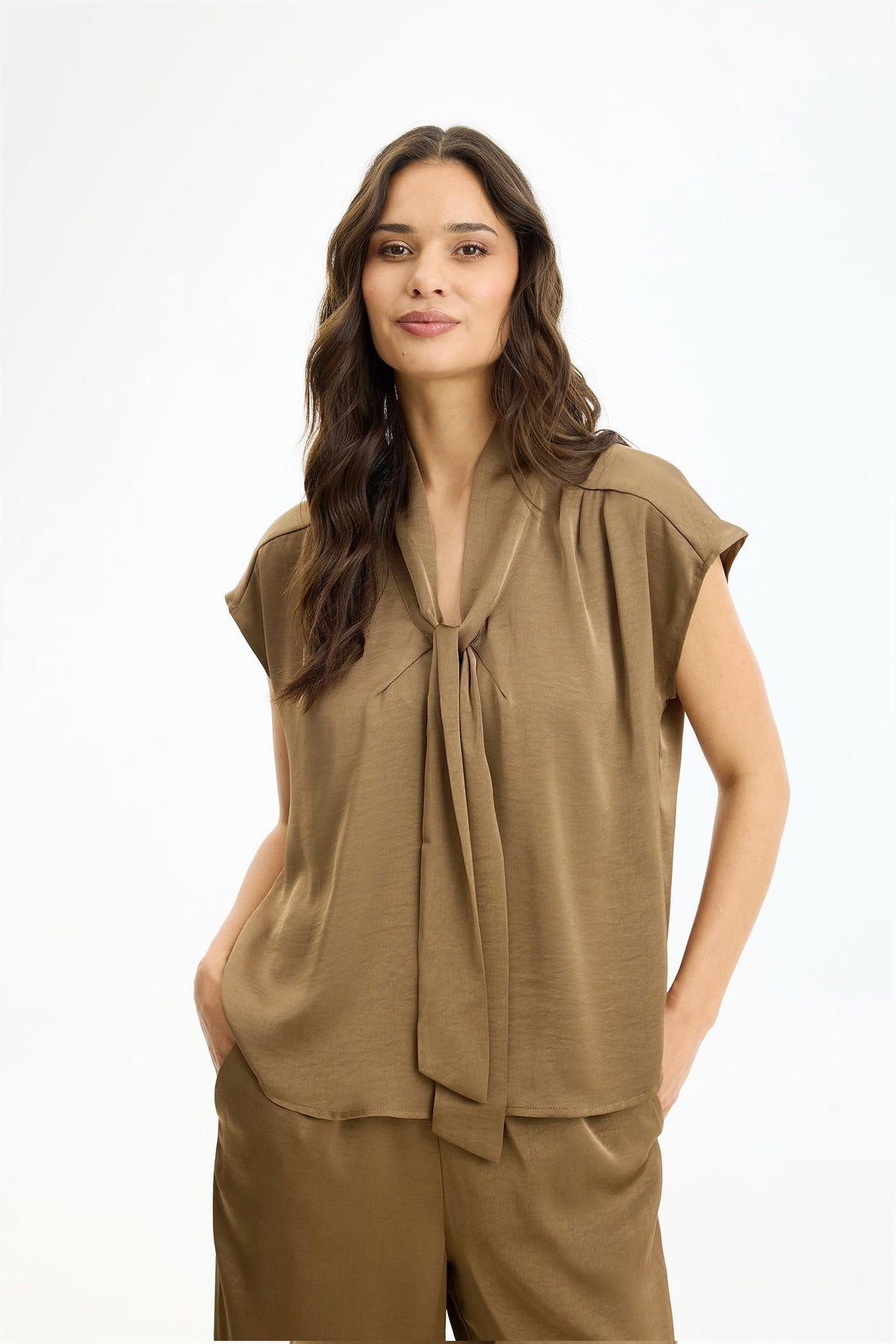 Faye blouse Brown - 17193