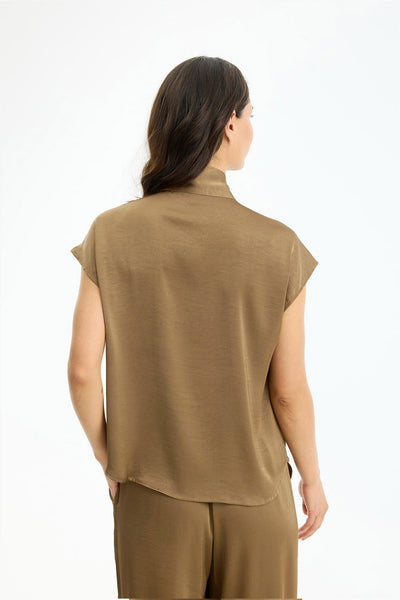 Faye blouse Brown - 17193 Thumbnail