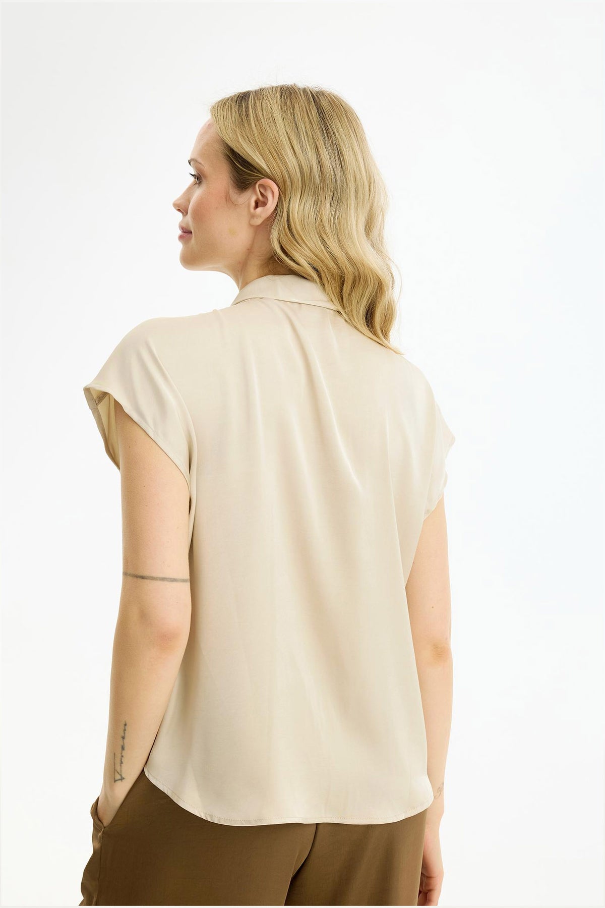 Faye blouse CHAMPAGNE - 17193