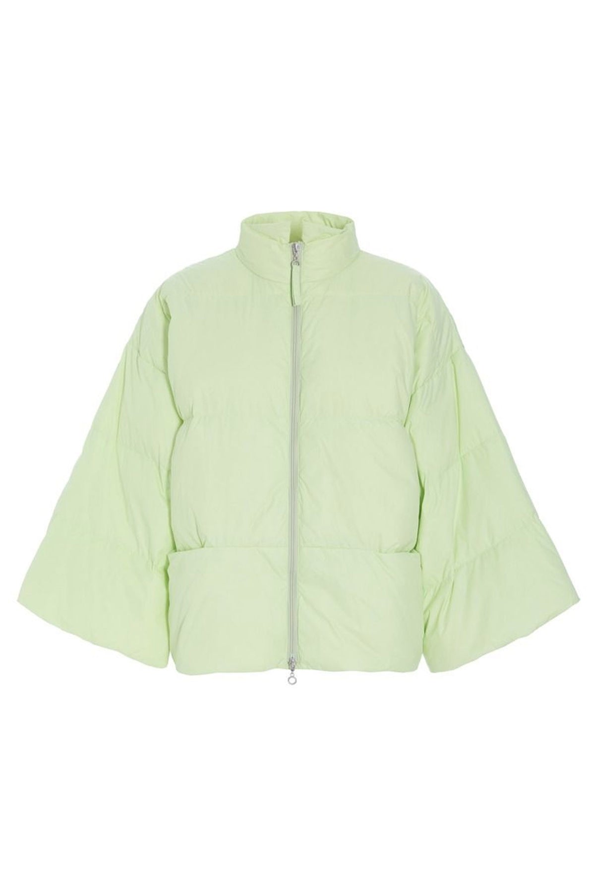 Feather down jakke med krave LIME CREAM - 261-2092-5630