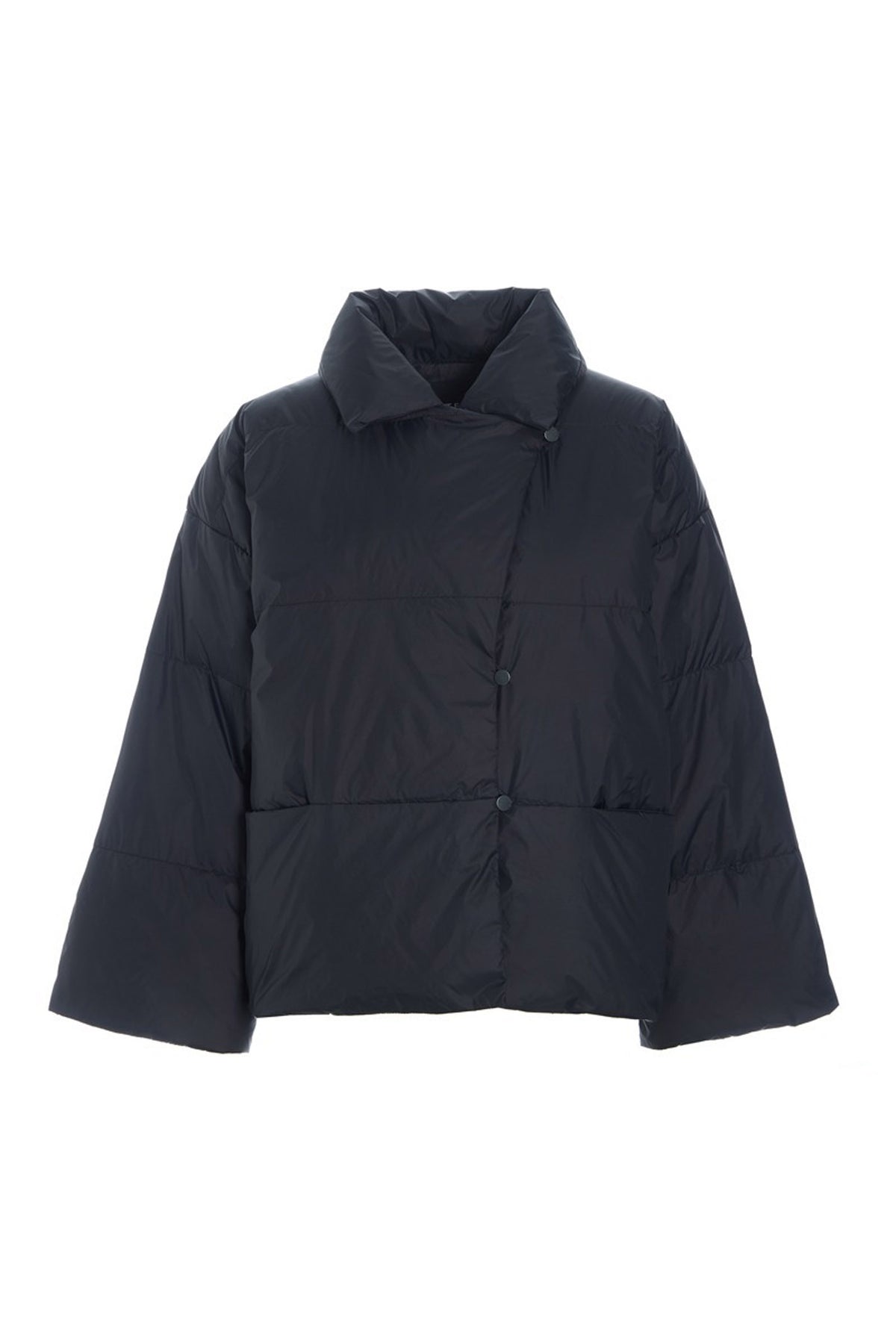 Feather down jakke med revers Black - 266-2092-5969