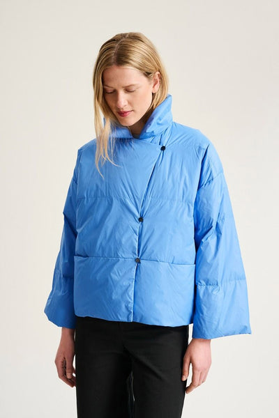 Feather down jakke med revers Lake Blue - 266-2092-5969 Thumbnail