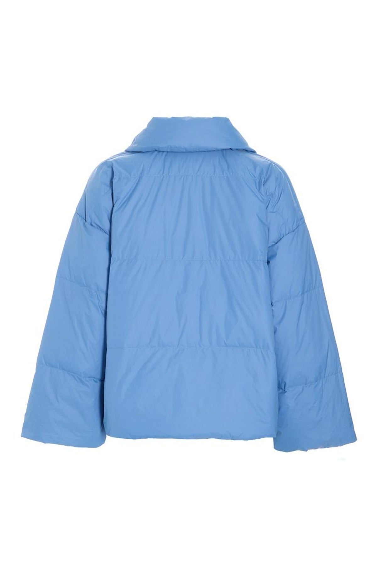 Feather down jakke med revers Lake Blue - 266-2092-5969