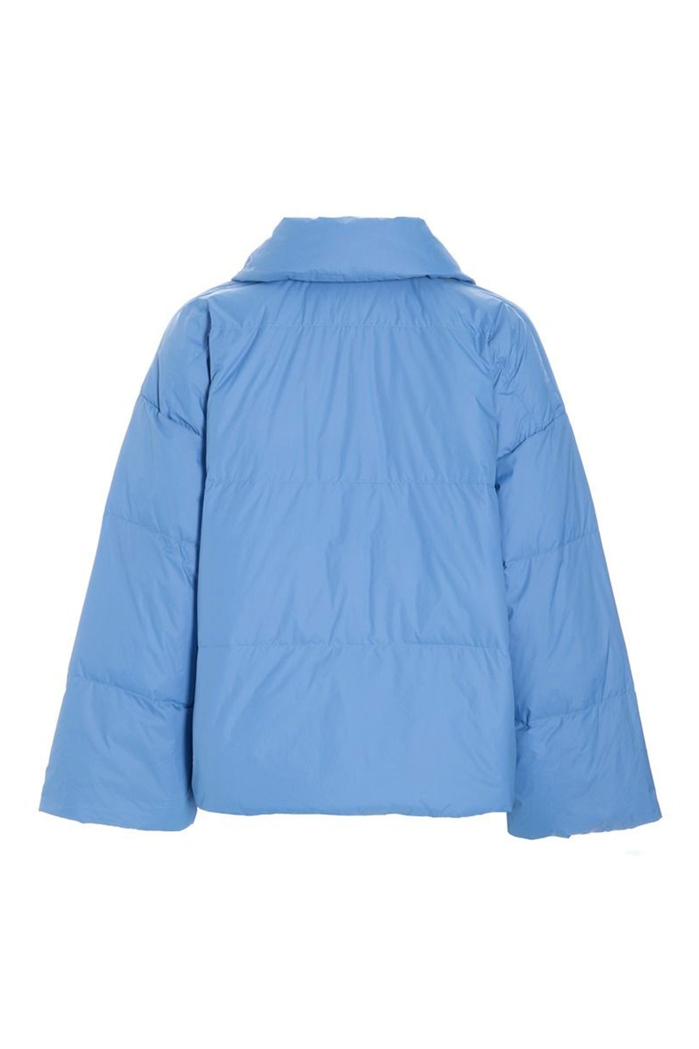 Feather down jakke med revers Lake Blue - 266-2092-5969