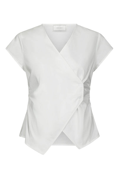 Fidi Poplin Top White - 168088 Thumbnail