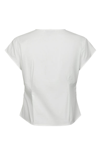 Fidi Poplin Top White - 168088 Thumbnail
