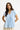 Blouse Maracol 3/4 sleeves Blue - 17176