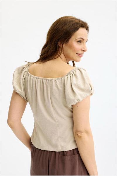 Filippa blouse SAND - 17068 Thumbnail