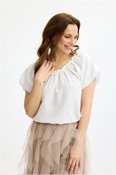 Filippa blouse White - 17070 Thumbnail
