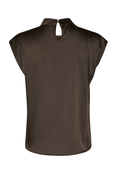 Fleur Drapy Satin Dark brown - 160990 Thumbnail