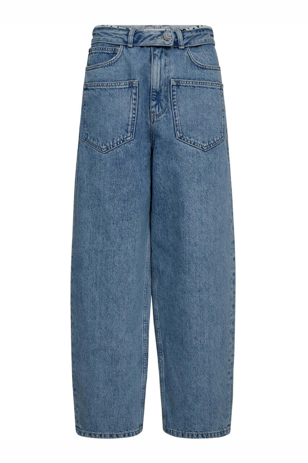 Flip Waist Pocket Tall Jeans Bleached Denim