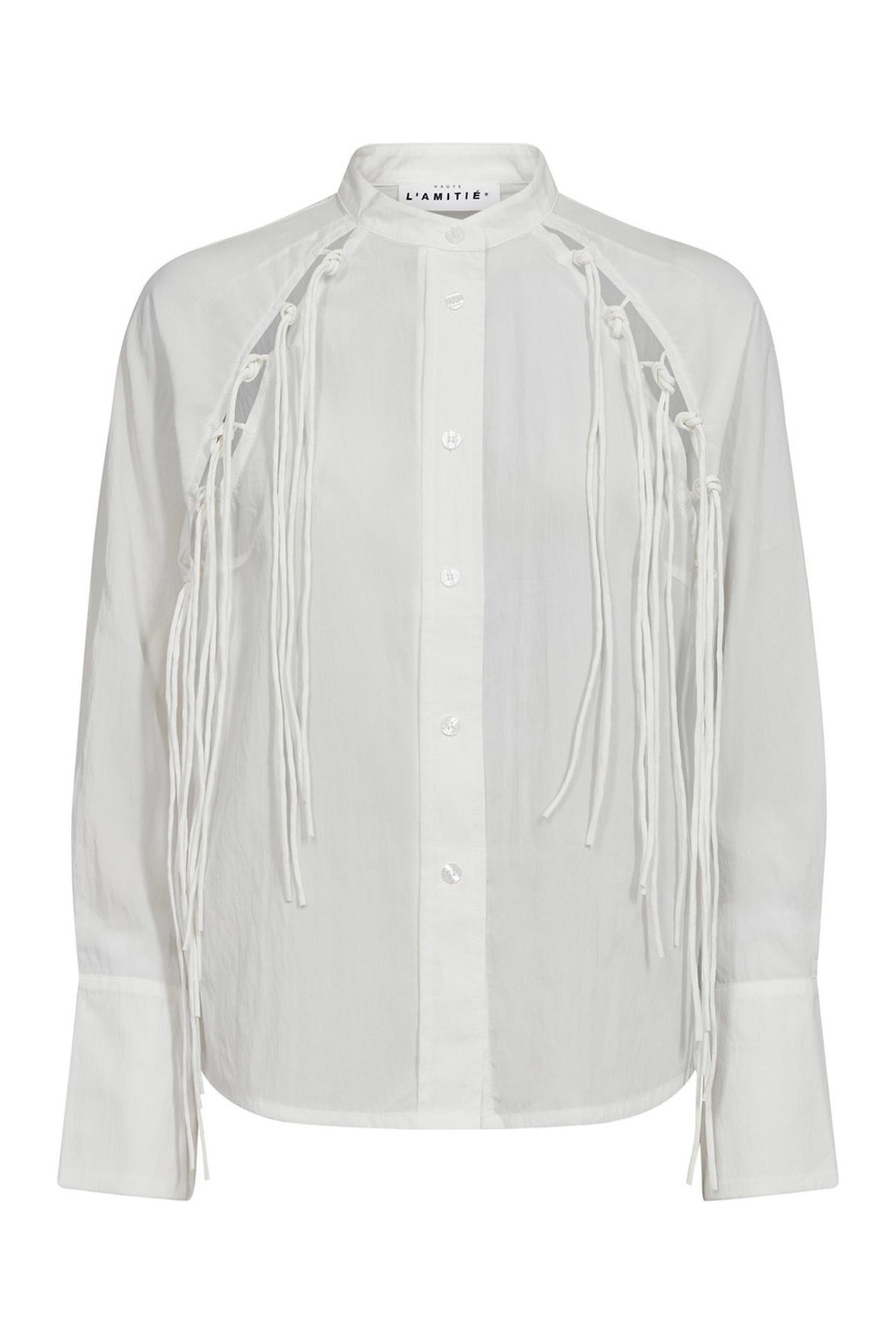 Florence Fringe Shirt White - HL10525