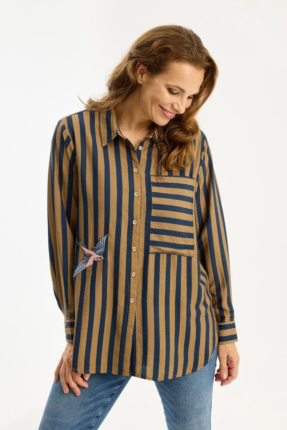 Fox shirt Light brown - 16743