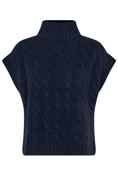 FresnoLL Knit Vest SL 23 Dark Blue - 25471-5013 Thumbnail